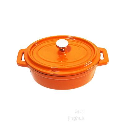 China Best Stocked Selling Color Enamel Cookware Round Pot Mini Small Enamel Milk Pot Small Milk Pot for sale