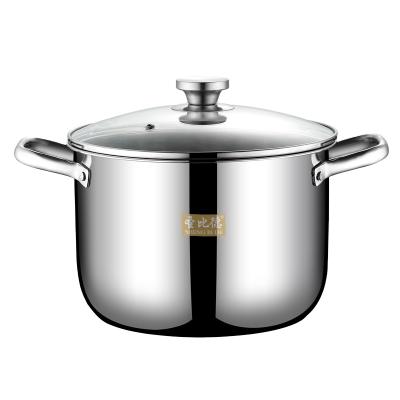 China General use for gas and induction cooker factory direct sale household kitchen pot set 304 stainless steel stick cooker soup pot cooker no for sale