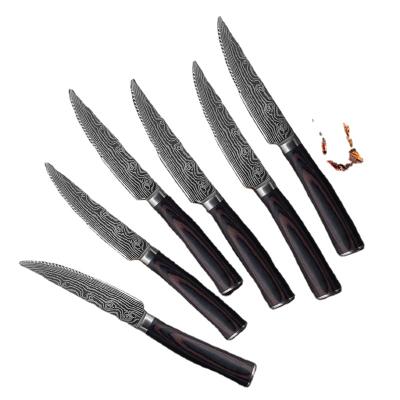 China Viable Amazon Shine Kitchen Knife Set Kitchen Knife Set Japan 7Cr17mov Professional High Carbon Stainless Steel Kitchen Knife Set for sale