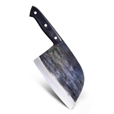 China Kitchen Outdoor Super Viable Chinese Meat Slaughtering Chef Stainless Steel Profession Handle Cleaver Wooden Butcher Knife With Cover for sale