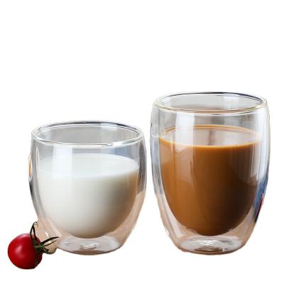 China Minimalist our factory wholesales best-selling amazon transparent high borosilicate glass water drop cup and double-layer water cup for sale