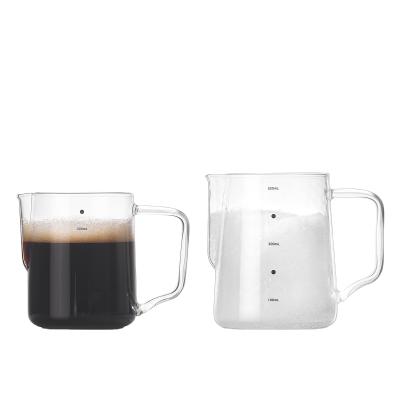 China Wholesale Viable Coffee Stain Coffee Design Cup Heat Resistant Glass Utensils Milk Bubble Mug for sale