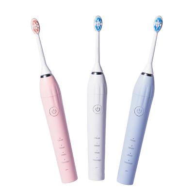 China ABS+PP Adult Travel Home Smart Oral Care Waterproof Wireless Charging Powerful Ultrasonic Electric Toothbrush Amazon for sale