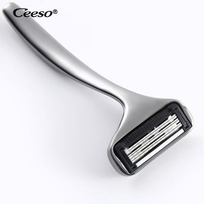 China Single Case Manual Portable Metal Travel Razor Blade Manual Razor Trimmer for sale