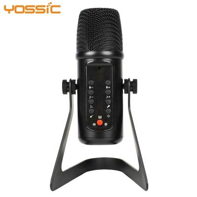 China Dual USB Microphone Yossic Condenser Capsule Microphone USB Recording Microphone For Computer for sale