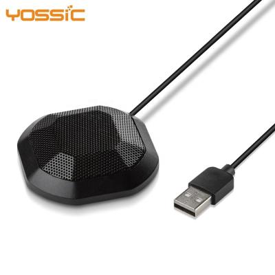 China Professional USB microphone Yossic conference recording usb microphone computer microphone for table for sale