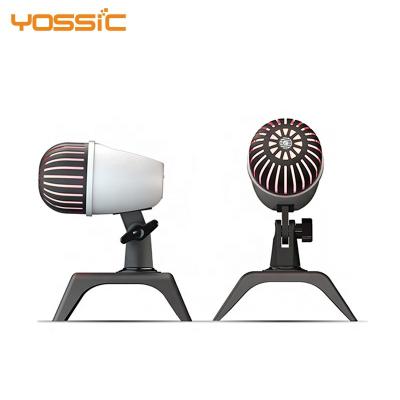 China USB Microphone Yossic USB Microphone For Tablet With RGB Lighting For Live Sound Recording Game Microphone for sale