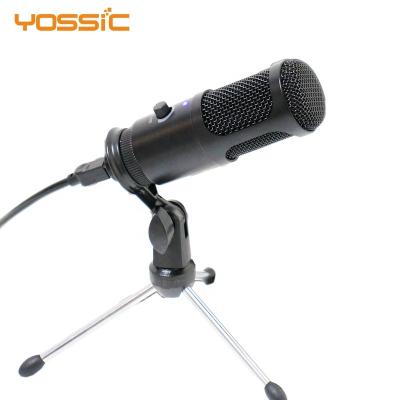 China 2020 New Professional Handheld Microphone USB Condenser Microphone Podcast Microphone With Tripod for sale