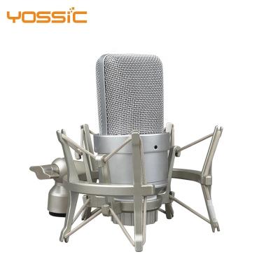 China Professional Handheld Microphone Yossic Studio Condenser Microphone with Shock Mount for sale