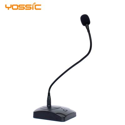 China Desktop Gooseneck Microphone YOSSIC Condenser Gooseneck Microphone with for Conference or Intercom for sale