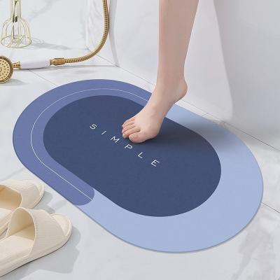 China Non Slip Whirlpool Mat Diatomaceous Earth Bath Mat with Heat Resistant Protection for sale