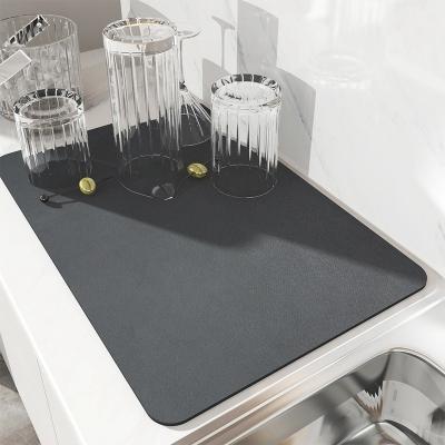 China Absorbent Washable Kitchen Draining Mat for Table Decoration in Home and Restaurant for sale