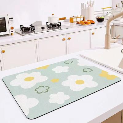 China CLASSIC Design Style Quick Drying Super Absorbent Mat for Table Decoration Accessories for sale