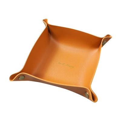 China Commercial Buyer E-commerce GLOSSY Multi Purpose Storage Box Containers in PU Leather for sale