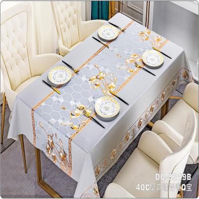 China Mexican Sarapes Mantel Tela PVC Table Cover with 2mm Thickness and Floral Printing for sale