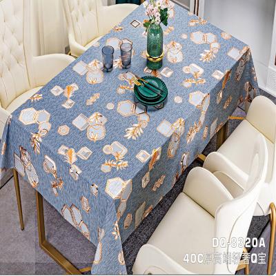 China Party Custom 2mm Thickness Waterproof Dust Proof Mildew Proof Plastic Table Protector Pvc Tablecloth Cover for sale