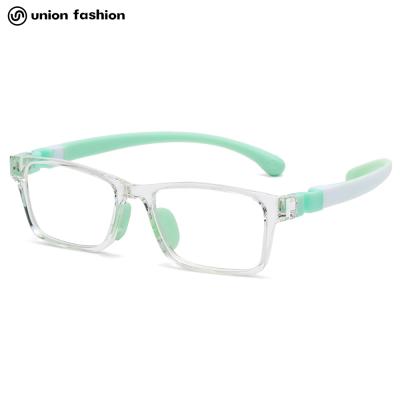 China Fashion High Quality Tr90 Square Small Frame Anti Blue Light Filter Glasses Protective Children for sale