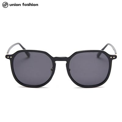 China Fashion sunglasses classic TR90 polygon frame women shades men's street photo acetate sunglasses for sale