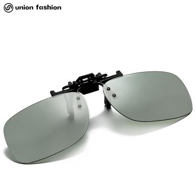 China Fashion Sunglasses Wholesale Polarized Lightweight Driver Lens Face Glass Quare Clip On Frame Glasses for sale