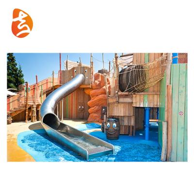 China From 3-15 Years Factory Price High Quality Outdoor Water Playground Pool Stainless Steel Slide for sale