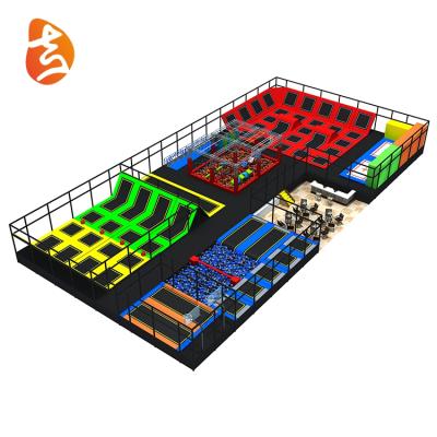 China With Large Protective Net Multifunctional Parks Park Adults Factory Indoor Playground Trampoline For Sale for sale