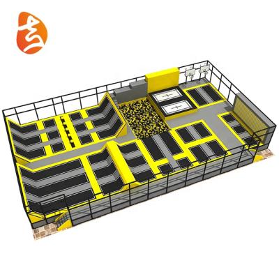 China With Protective Bungee Net Outdoor Rectangle Kids Trampoline Cheap Park For Sale for sale