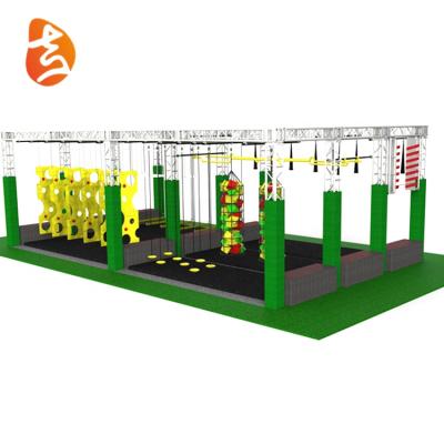 China More than 3 years Outdoor Commercial Multi-Function Indoor Playground Equipment Multifunctional Indoor Playground Warrior Field Training Playground Colorful NC; ZHE for sale