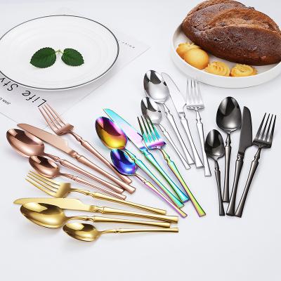 China Disposable Metal Stainless Steel Cutlery Mirror Polish Small Size Dinnerware Set for sale