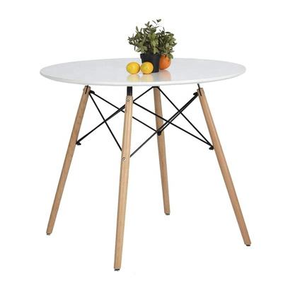 China Nordic dining table (the other) kitchen kitchen table wooden table adjustable wholesale round wood furniture for sale