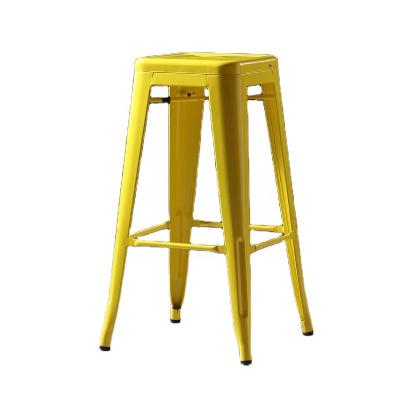 China Colorful Restaurant Vintage Metal Barstool Metal Bar Stool Chair Worktop Chair Iron Chair Colorful for sale