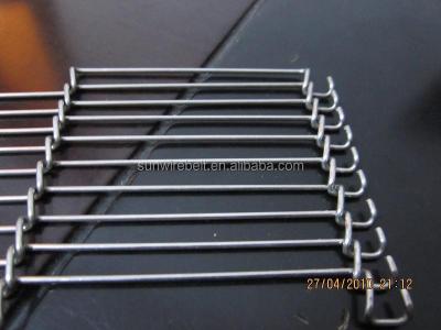 China Heat Resistant Flat Stainless Steel Cable Mesh Wire Conveyor Belt for sale