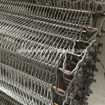 China Stainless Steel Mesh Heat Resistant Spiral Belt For Bread Cooling Machine for sale