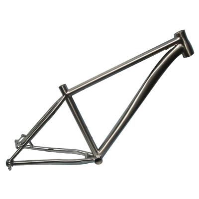 China Super Lightweight Custom Titanium Mountain Bike Frame For 26er Wheels for sale