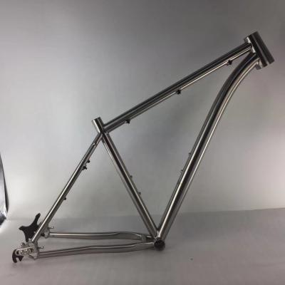 China Low Density Post Mount Disc Brake Titanium 29 Inch Mtb Frame for sale