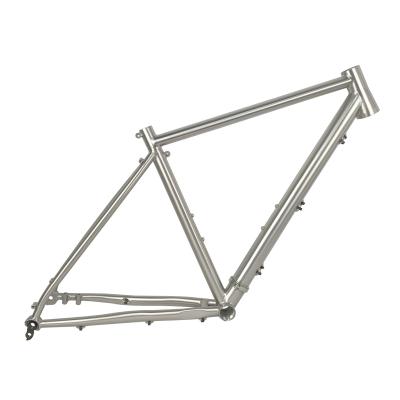 China Light Weigh Titanium Breakway Gravel Bike Frame Road Bike Frame 700C With Hydraulic Flat Brake for sale