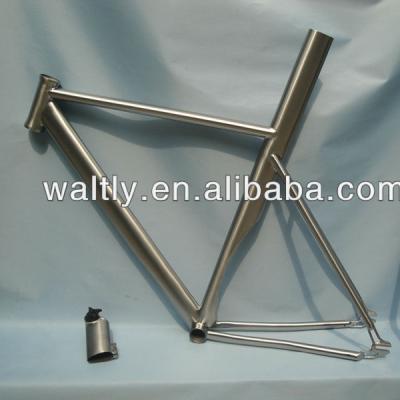 China Fixie speed bike ISP 700c double butted titanium fixie speed bike frame for sale