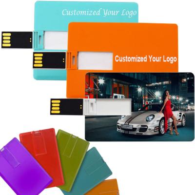 China Plastic custom logo pendrive card usb flash drive usb card for sale