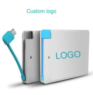 China Banks Power Card Shape Power Bank 2500mah2600mah Portable Credit Card Power Bank Card for sale