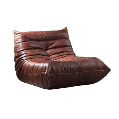 China Removable luxury nordic ligneroset leisure couch living room cover chair lazy crawler sofa set togo leather sofa for sale