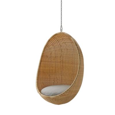 China Modern Outdoor Alu Garden Rattan Swing Hanging Egg Chair For Patio for sale