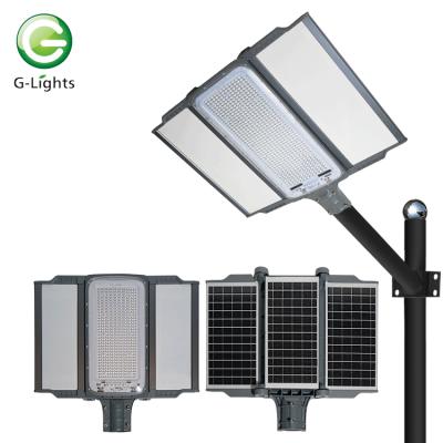 China G-lights High Brightness Waterproof Outdoor IP65 Smd 200w 400w 600w Integrated All In One Led Solar Streetlight for sale