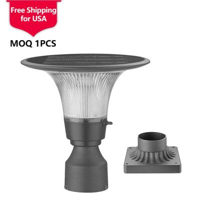 China Us Stock Courtyard Lighting Decoration Outdoor Waterproof Ip65 Led Solar Pillar Light for sale