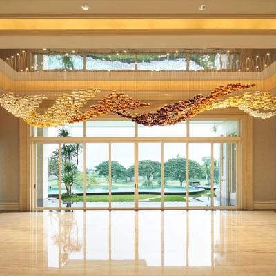 China Hot sale Engineering customization luxury k9 crystal chandelier pendant light for sale