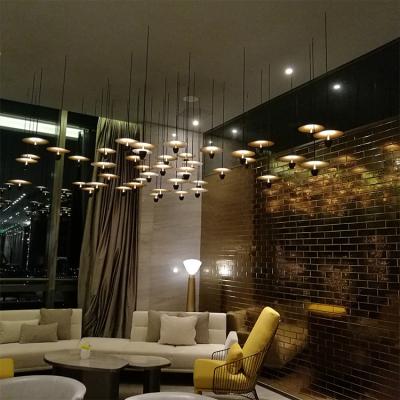 China Modern glass indoor decoration customizable big project chandelier pendant lamp for sale