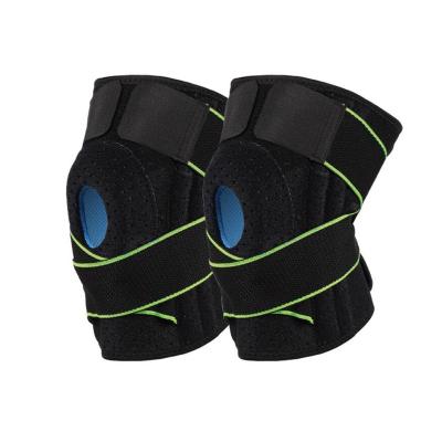 China Breathable Hot Sale Knee Pads Gel Patella Protector Adjustable Basketball Spring Support Bar Knee Support for sale