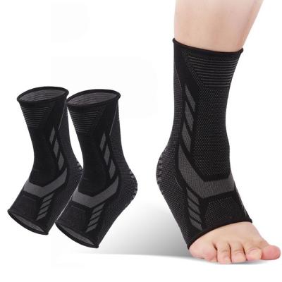 China Selling Outdoor Sports Breathable Warm High Elastic Protection Nylon Knitted Ankle Brace For Running Basketball for sale