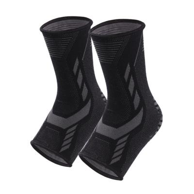 China Breathable Custom Compression Basketball Logo Sports Ankle Support Badminton Running Ankle Sleeves For Men And Women for sale