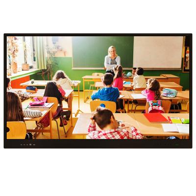 China Touch Panel 75 Inch Dual System Premium Style Touch Screen IFPD Interactive Flat Panel TV With HDMI For Smart Classroom for sale