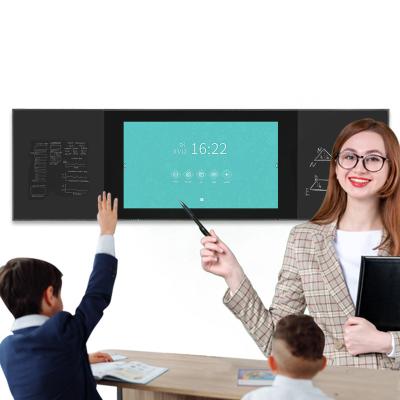 China Classroom 75 Inch All In One Interactive Dual OS Smart Screen Touch Screen OEM Digital Display Board For School Classroom for sale