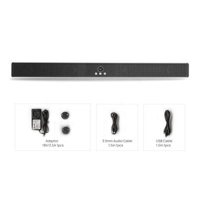 China USB powered wholesales wireless soundbar with 4K camera for associate of conference interactive flat panel soundbar for sale